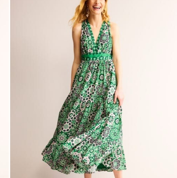 Serena Cotton Tie Maxi Dress - Picture 4 of 10